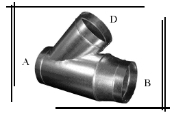 Galvanized Reducing Lateral