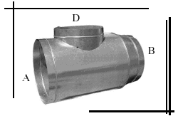 Galvanized Reducing Tee
