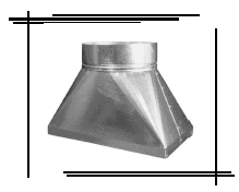 Galvanized Rectangular to Round