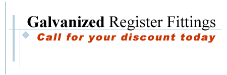 Galvanized Register Fittings