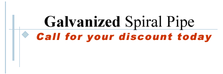 Galvanized Spiral Pipe