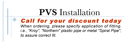 PVS 45 Degree Taps and Tees